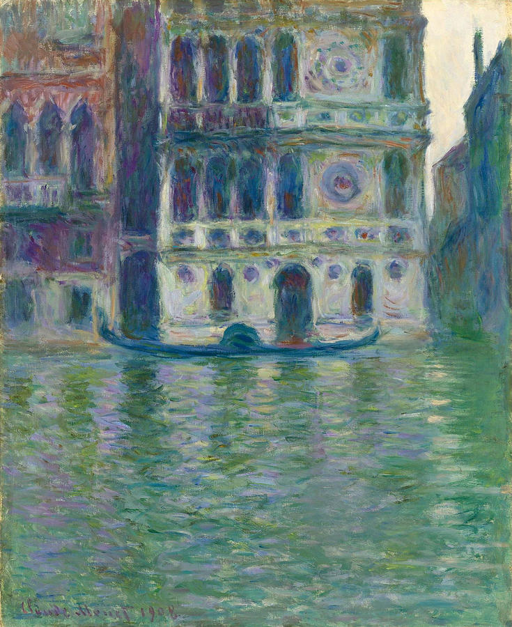 Dario Palace. Venice Painting by Claude Monet