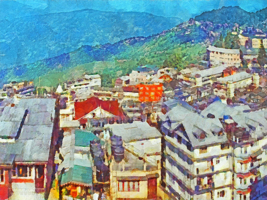 Darjeeling India Digital Art by Digital Photographic Arts