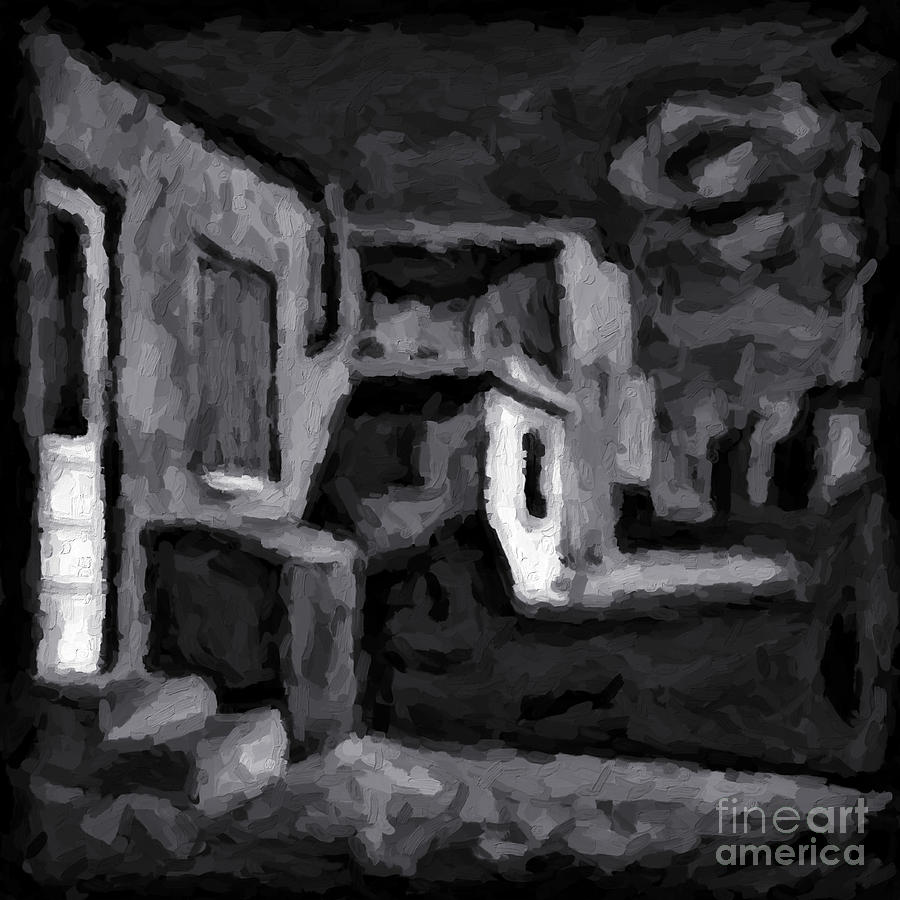 Dark Alley Painting by Walt Foegelle