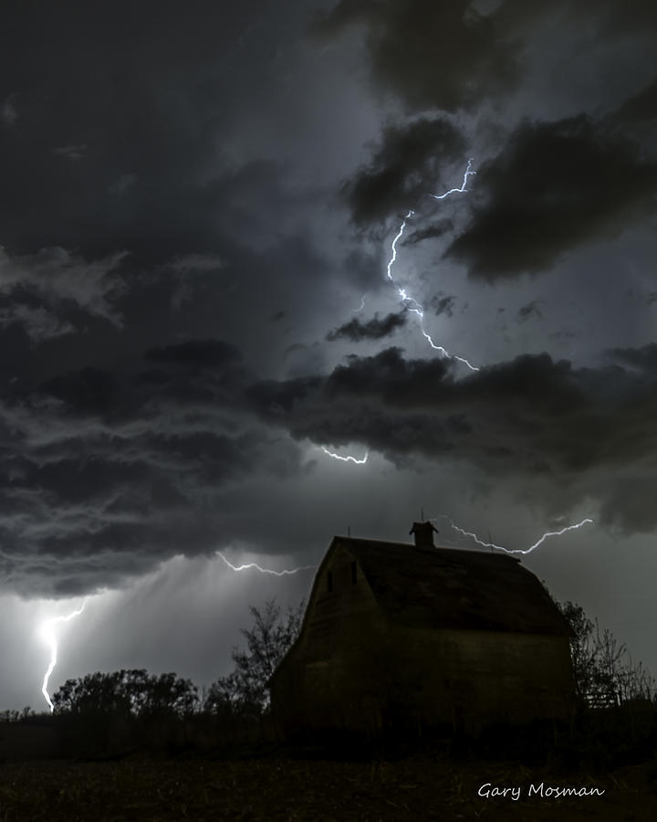 Farm Photograph - Dark and Stormy by Gary Mosman