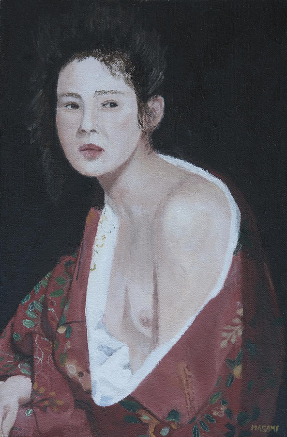 Dark Background Painting by Masami Iida