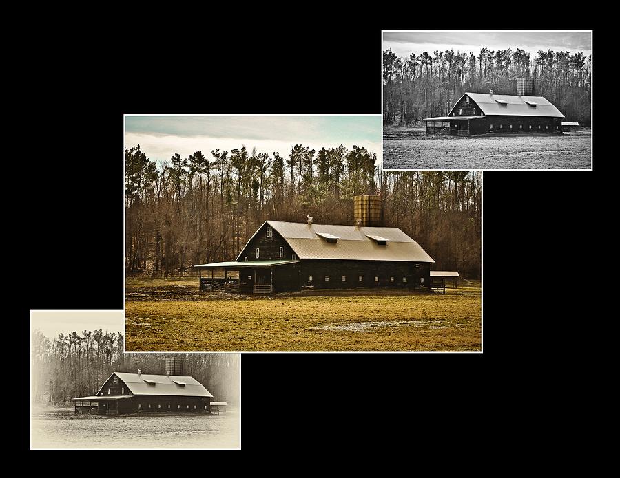 Dark Barn Custom Serial in Black Photograph by Greg Jackson