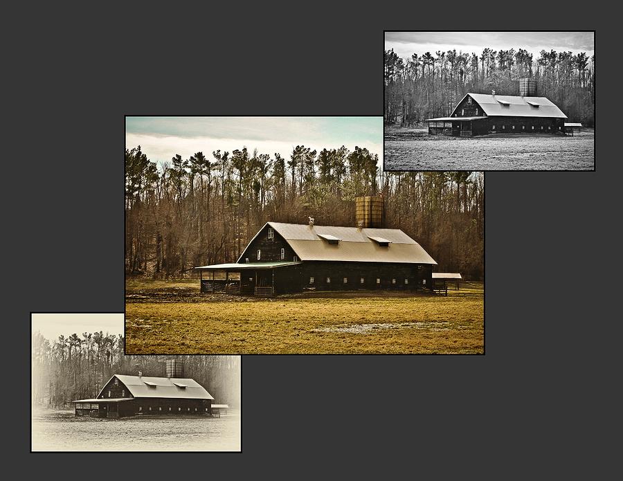 Dark Barn Custom Serial in Gray Photograph by Greg Jackson