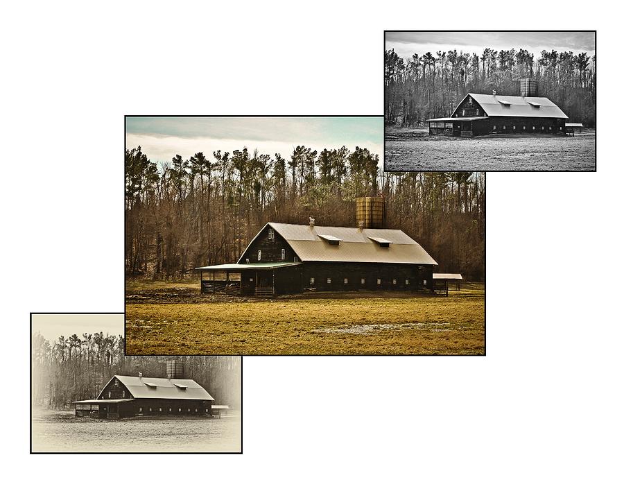 Dark Barn Custom Serial in White Photograph by Greg Jackson