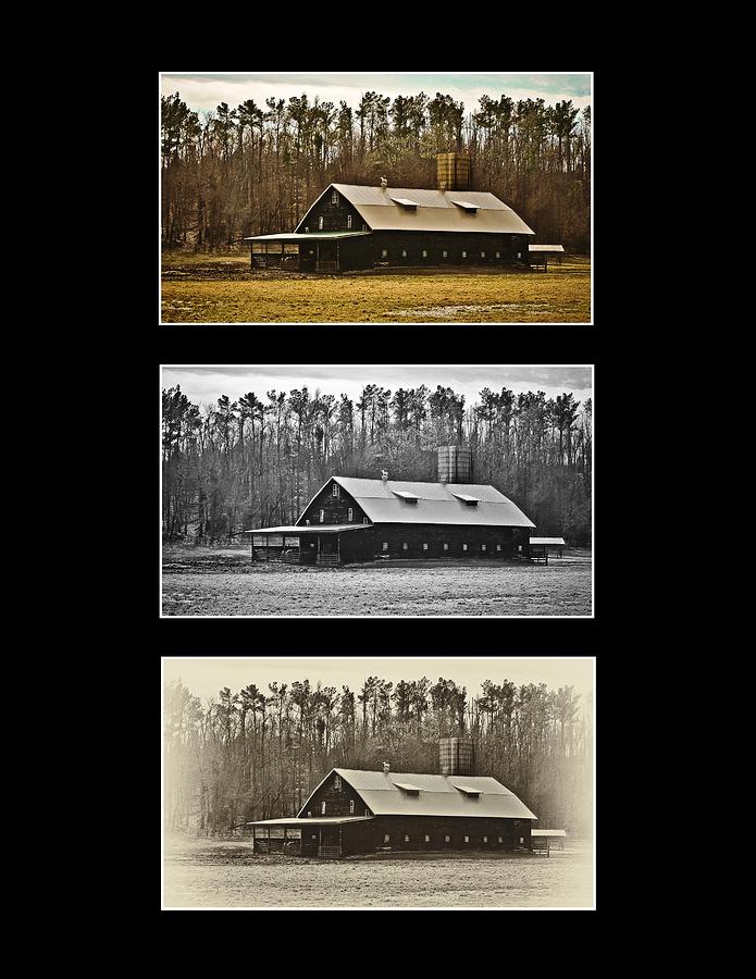 Dark Barn Serial in Black Photograph by Greg Jackson