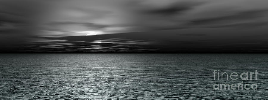 Nature Photograph - Dark Black Sea by Peter Awax