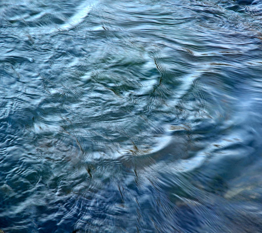 Dark blue water ripples Photograph by Jozef Jankola - Fine Art America