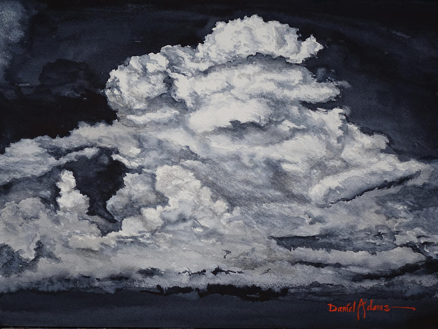 Dark Clouds by Daniel Adams Painting by Daniel Adams