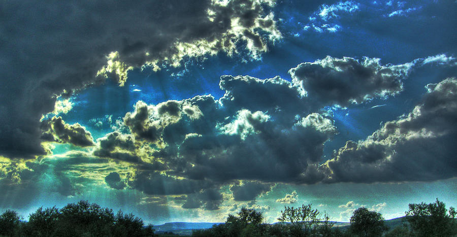 Dark Clouds With Light Rays Photograph by Vlad Baciu - Pixels