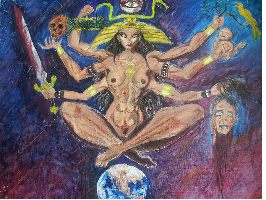 Dark Goddess Painting by Mark Bradley