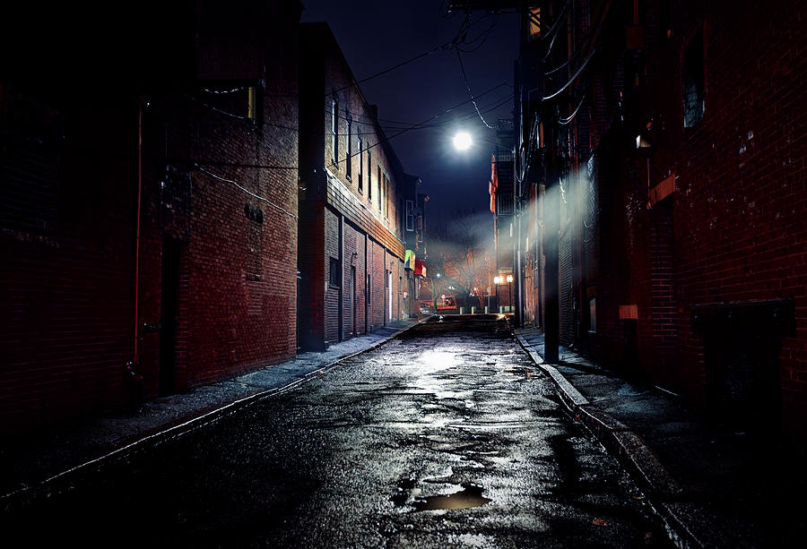 Dark Gritty Alleyway Photograph by DenisTangneyJr