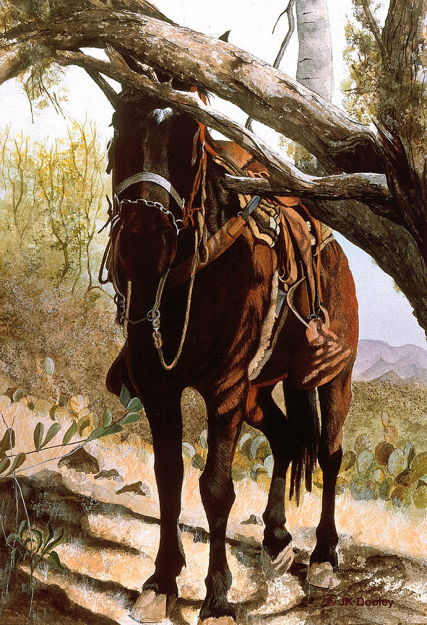 Dark Horse Painting by JK Dooley