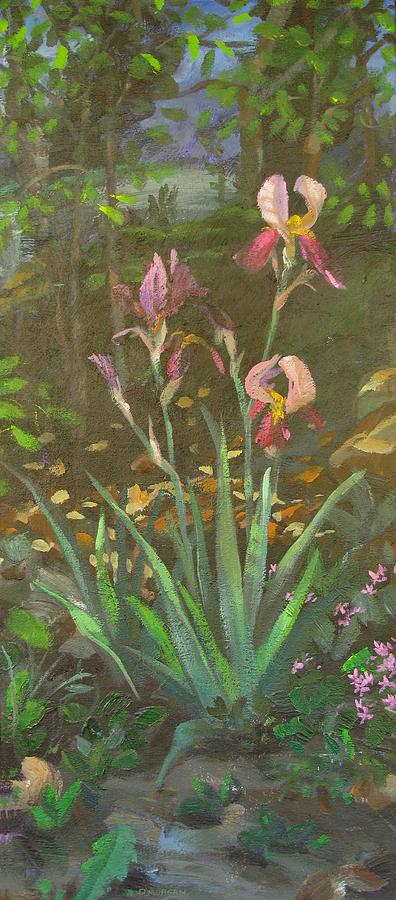 Dark Iris Painting by Don Morgan