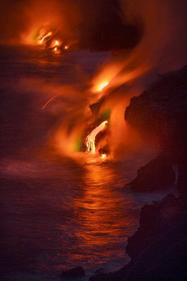 Dark Lava Photograph by Mike Neal