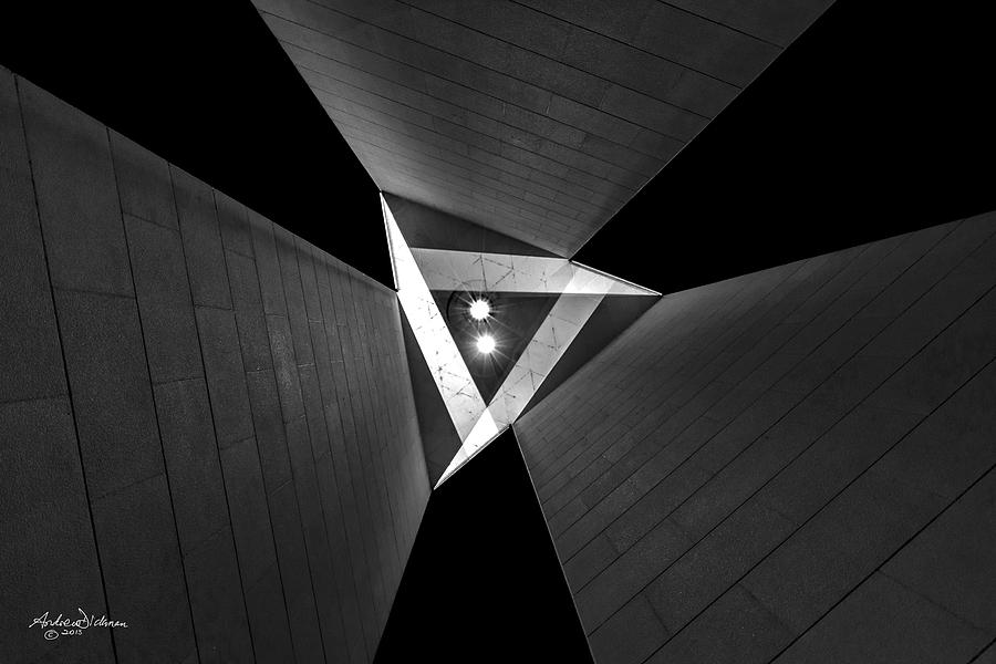 Architecture Photograph - Dark Lines by Andrew Dickman
