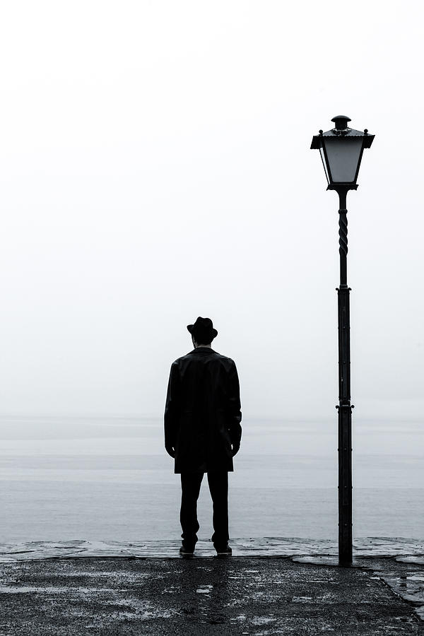 Lamp Photograph - Dark Man by Joana Kruse
