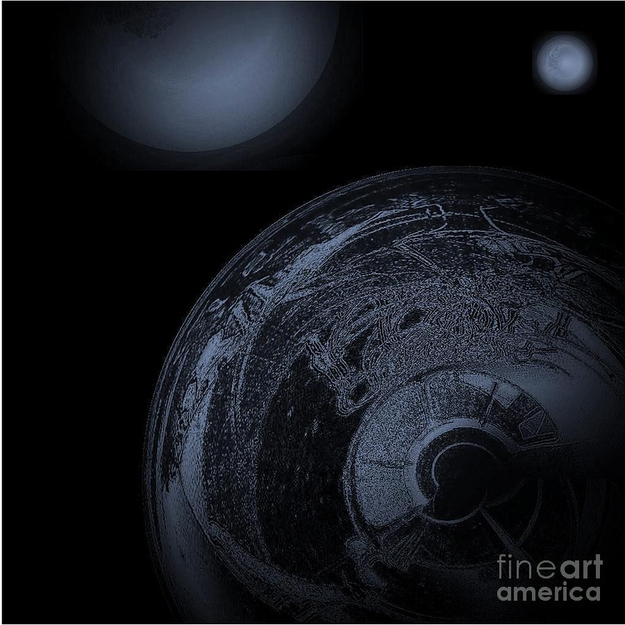Dark Planet Digital Art by Andrew Drozdowicz