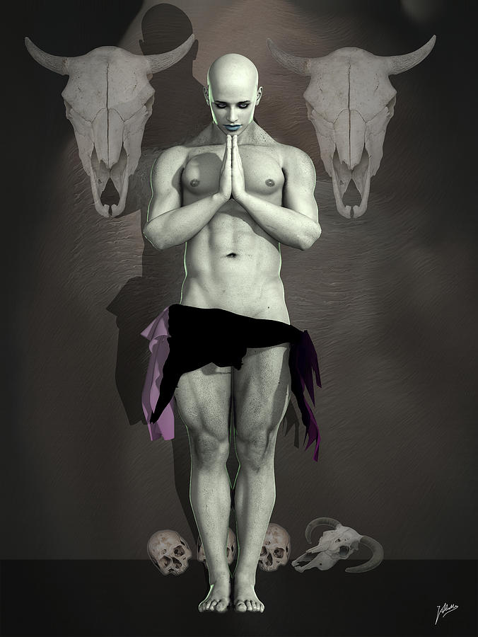 Dark Priest Digital Art