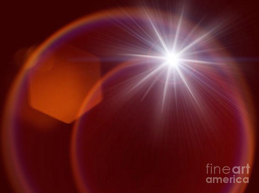 Dark Red and Glow Digital Art by Gayle Price Thomas