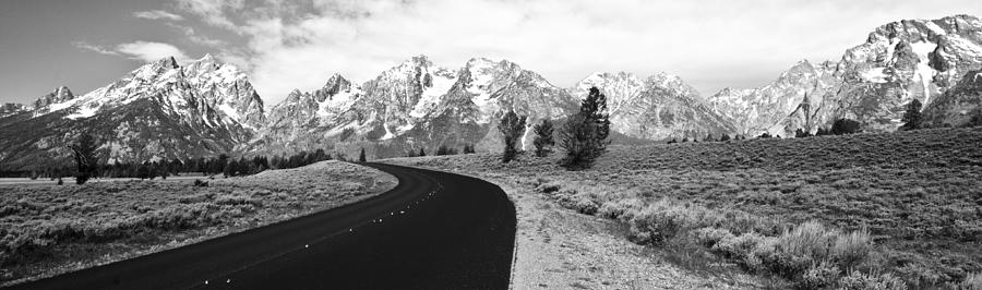 Black White Grand Tetons Photograph by Crystal Wightman