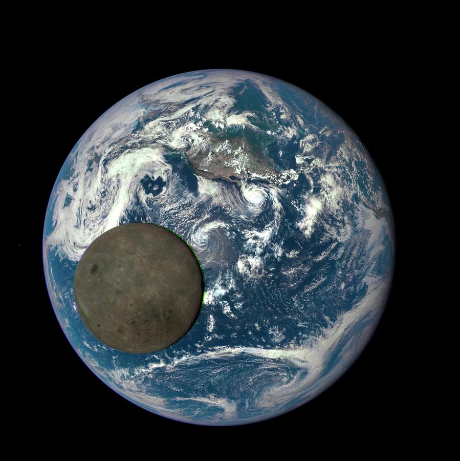 Dark Side Of The Moon Photograph by Nasa/ Dscovr Epic Team