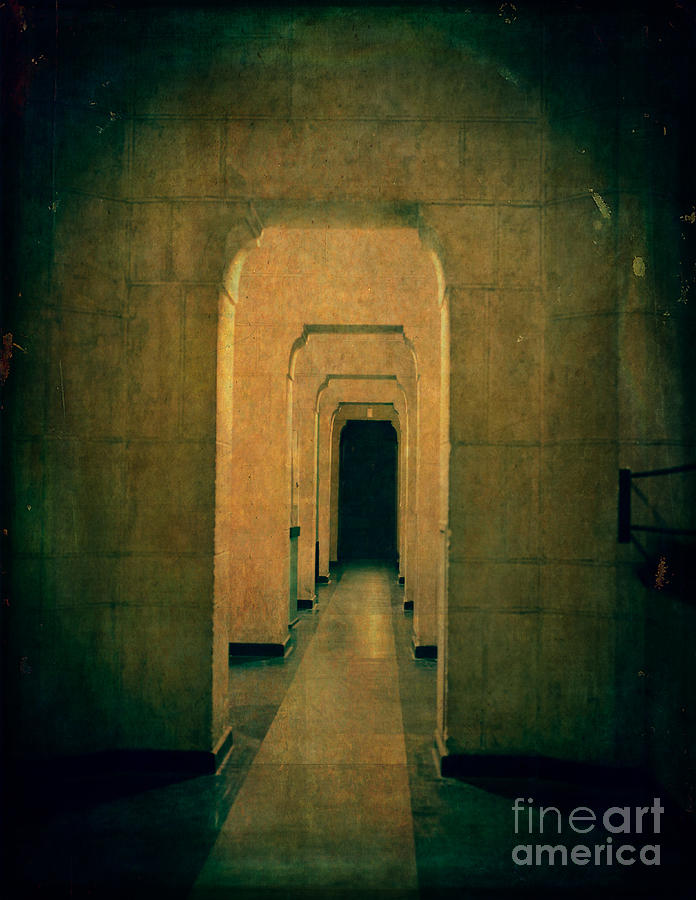 Castle Photograph - Dark Sinister Hallway by Edward Fielding