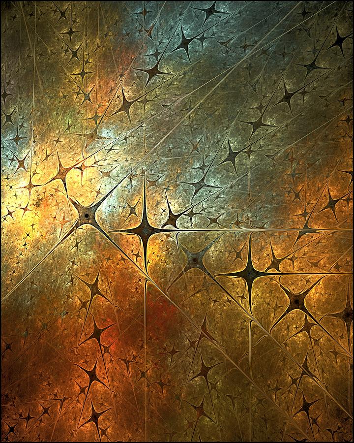 Dark Star Grid Digital Art by Doug Morgan