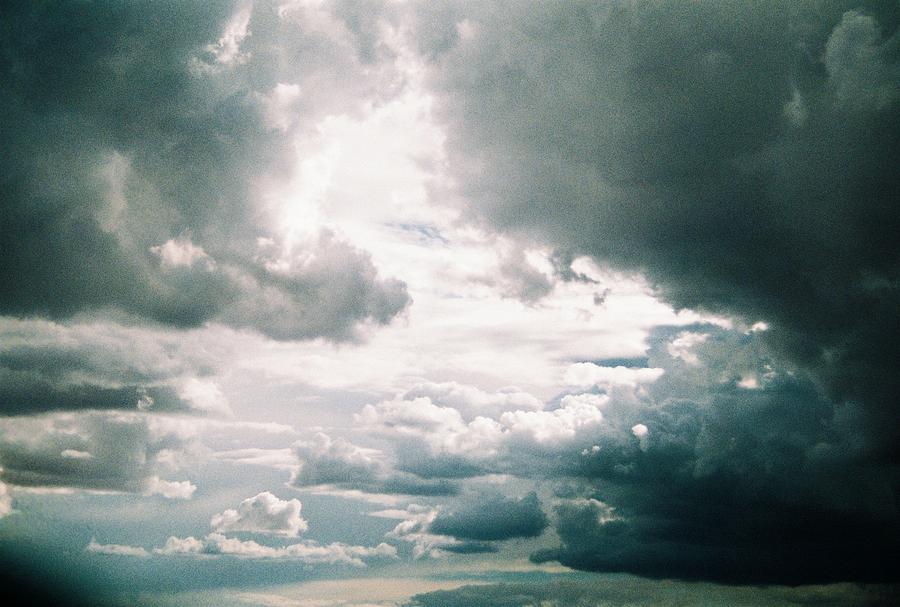 Clouds Photograph - Dark Turbulent Sky by Belinda Lee