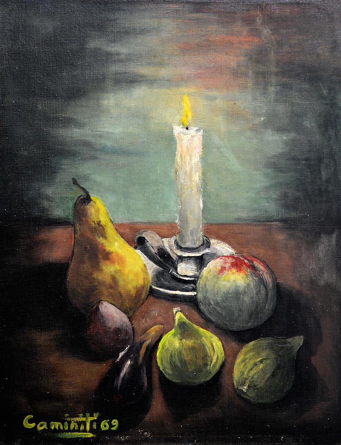Still Life Painting - Dark - Il buio by Vanda Caminiti