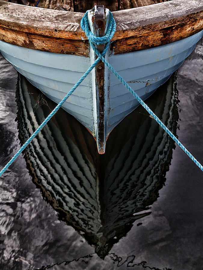 Boat Photograph - Dark waters by Stelios Kleanthous
