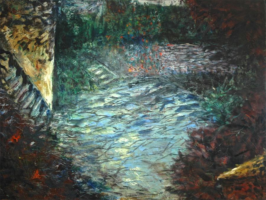 Claude Monet Painting - Darkly by Aline Lotter