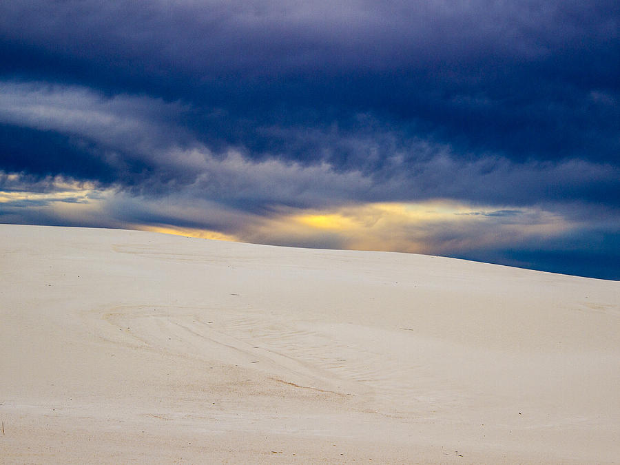 Darkness Falls at White Sands Photograph by Jean Noren