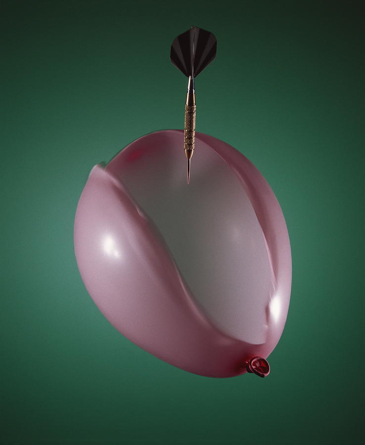 Dart Bursting Balloon Photograph by Adam Hart-davis/science Photo Library