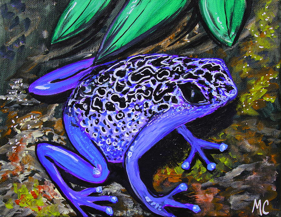 Frog Painting - Dart Frog  by Marty Calabrese