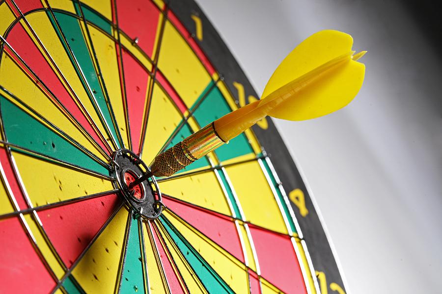 Dart On A Dartboard Photograph by Visage Dart On A Dartboard Photograph by Visage