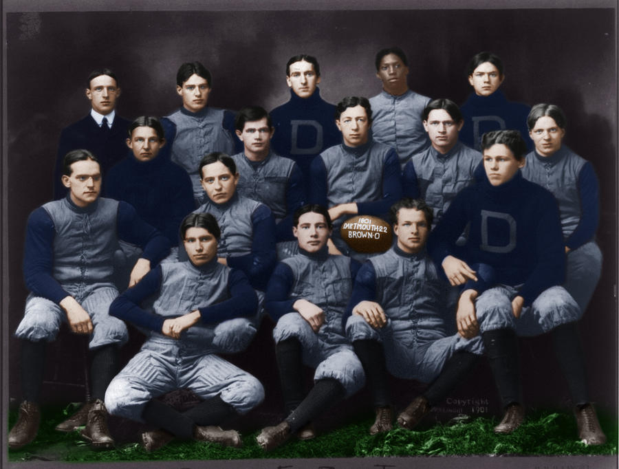 Dartmouth football team 1901 by H. H. H. Langill Photograph by Celestial Images