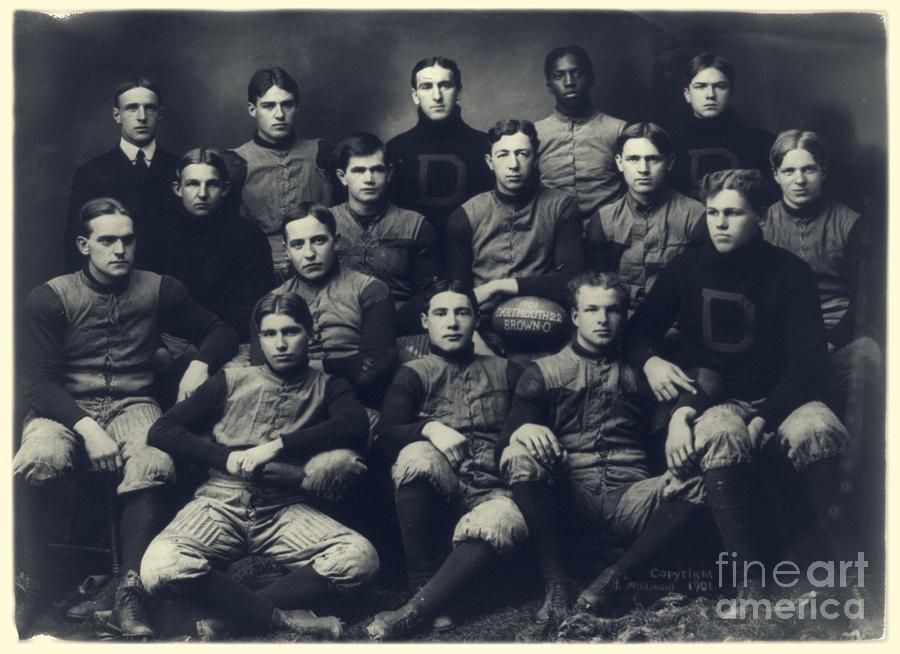 Football Photograph - Dartmouth football team 1901 by Edward Fielding