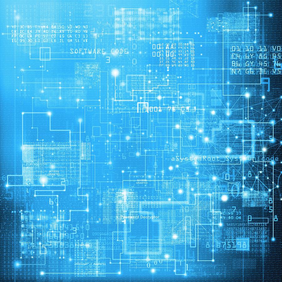 Data And Network Photograph by Mehau Kulyk/science Photo Library - Fine ...