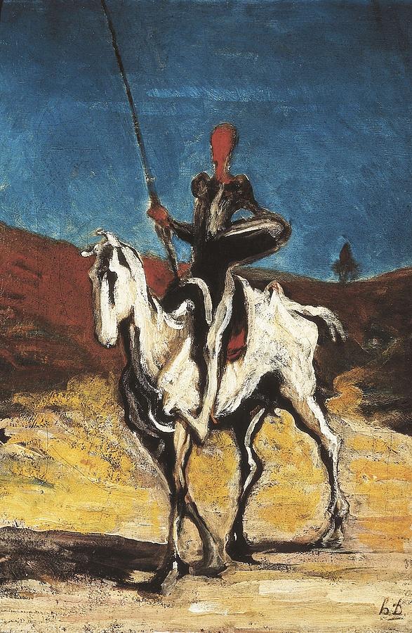 Vertical Photograph - Daumier, Honor 1808-1879. Don Quixote by Everett