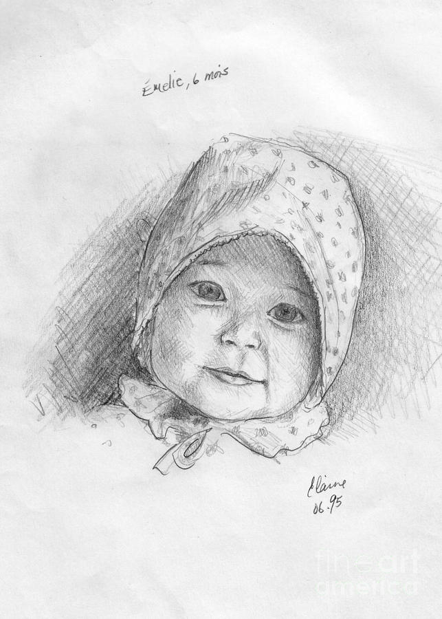 Dauther 10 months Drawing by Elaine Berger - Fine Art America