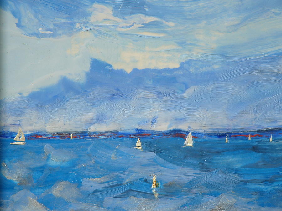 Sea Painting - Great Day by Valerie Lynch Sea Painting - Great Day by Valerie Lynch