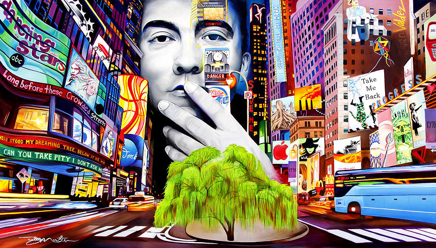 The Dave Matthews Band Painting - Dave Matthews Dreaming Tree by Joshua Morton The Dave Matthews Band Painting - Dave Matthews Dreaming Tree by Joshua Morton