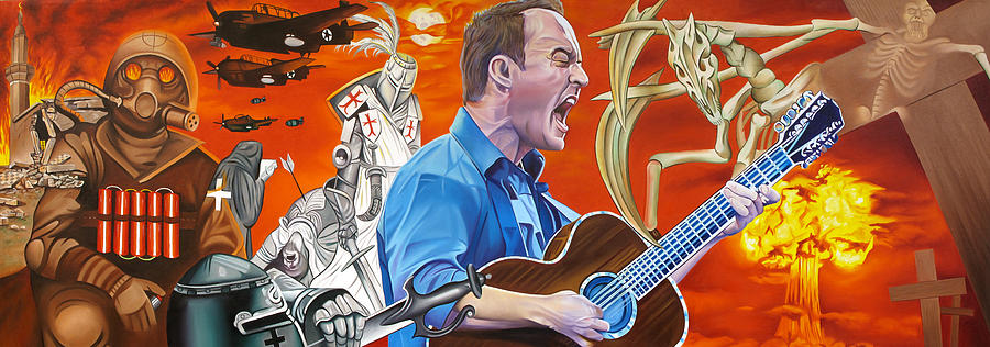 Dave Matthews Band Painting - Dave Matthews The Last Stop by Joshua Morton