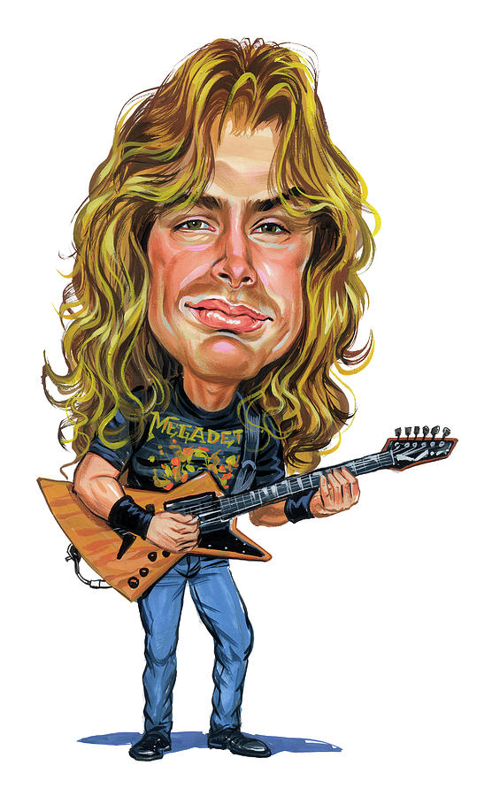 Music Painting - Dave Mustaine by Art  