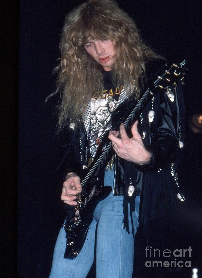 Dave Mustaine Photograph by David Plastik
