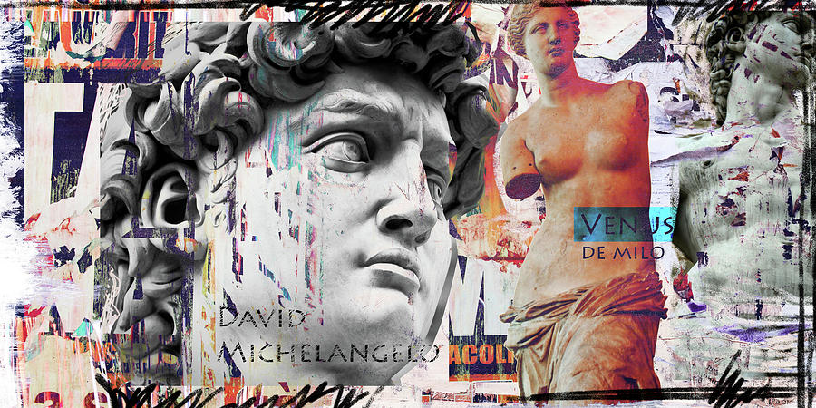 David and Venus Digital Art by Luz Graphic Studio