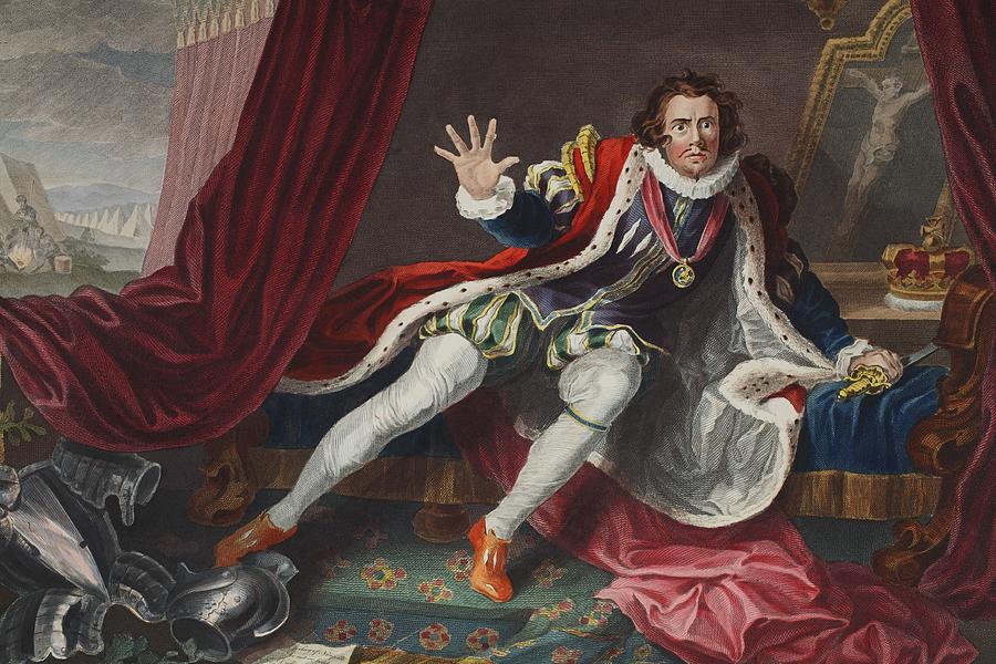 David As Richard IIi, Illustration Drawing by William Hogarth