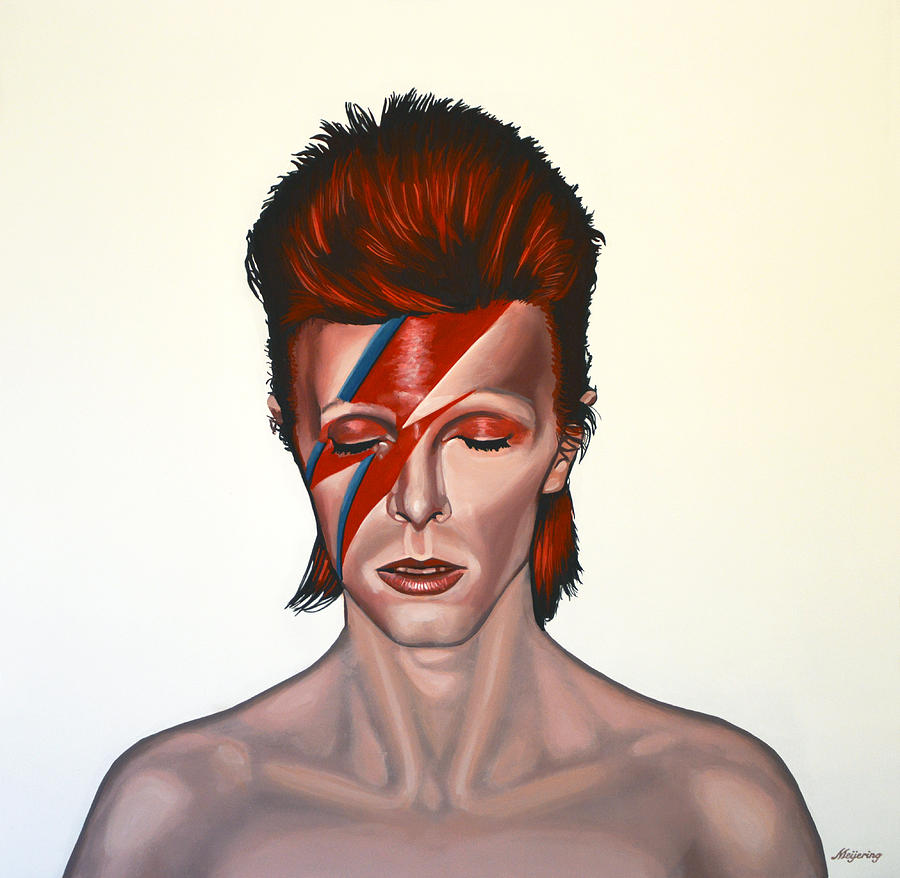 David Bowie Painting - David Bowie Aladdin Sane by Paul Meijering