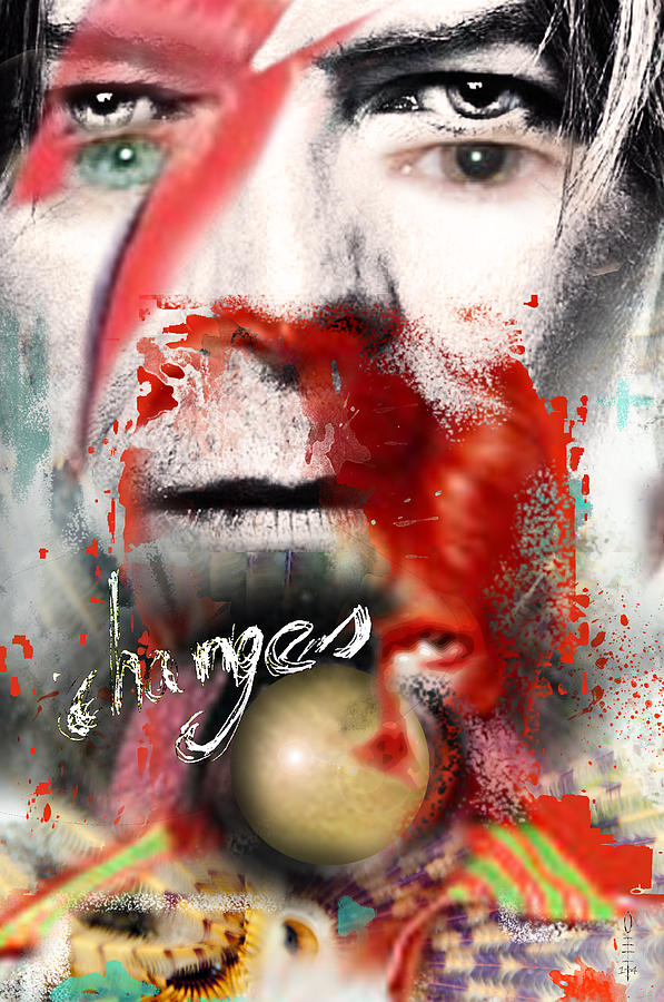 David Bowie Digital Art by Dray Van Beeck