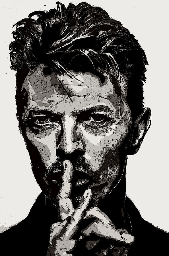 David Bowie - Pencil Photograph by Doc Braham